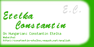 etelka constantin business card